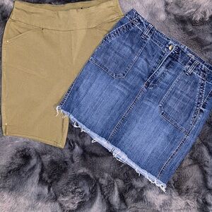 Women’s Shorts and skirt sale. 2 piece  bundle on sale in a size 12. Cute bundle